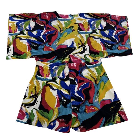 KAMALIKULTURE Norma Kamali Romper Womens Medium Rectangle Plissierter Playsuit - Picture 3 of 9